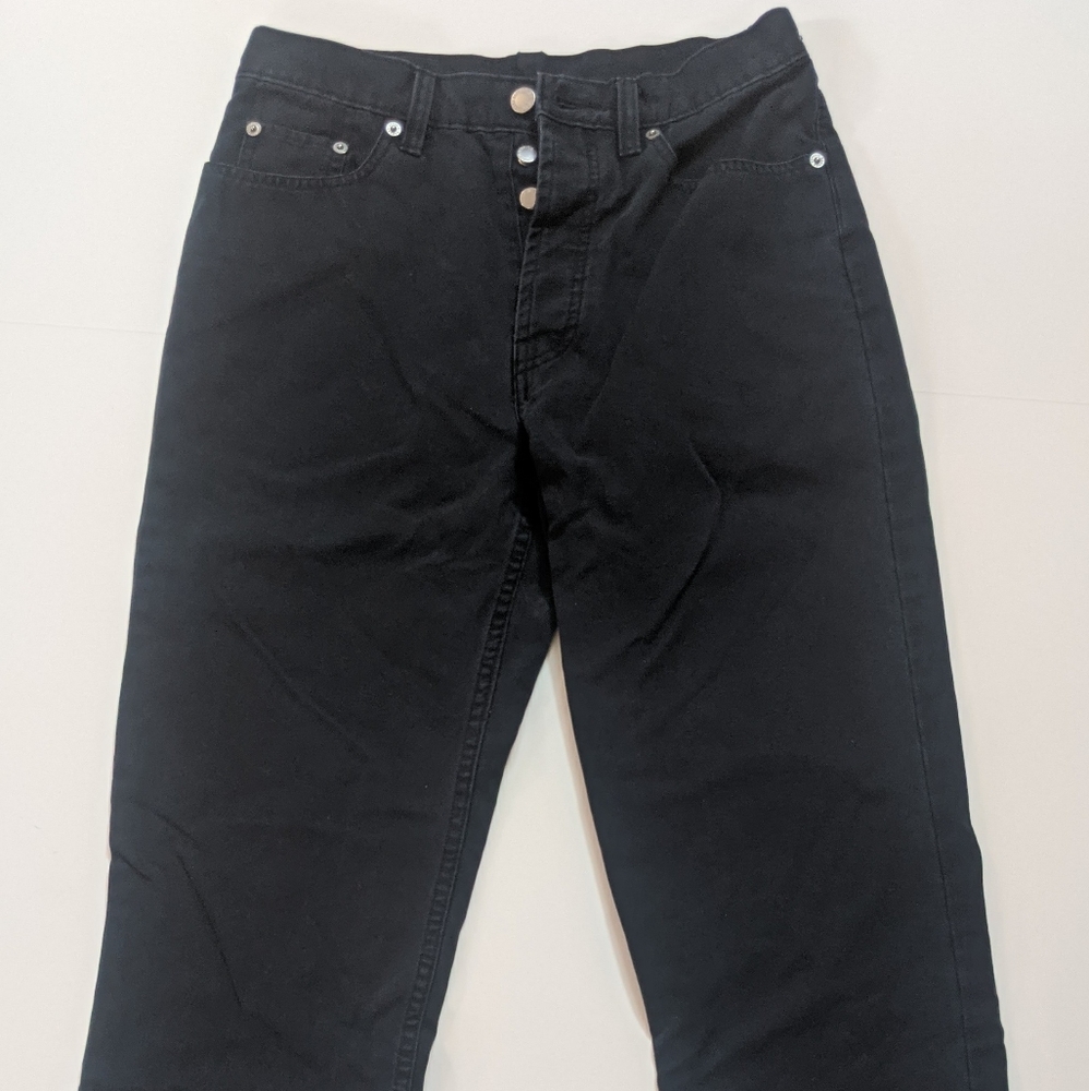 Banana Republic High Rise Button Fly Black Jeans Vintage